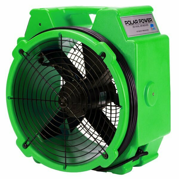 B-Air PBX24-GN Polar Bear Green Axial Fan High Velocity Air Mover - 1/4 hp 157BAPBX24GN